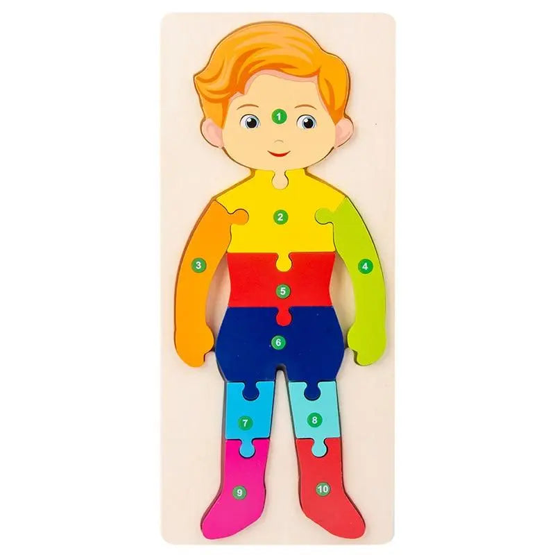 Quebra-cabeça 3D - Aprendizado Divertido dos Números Desenvolva Seu Filho