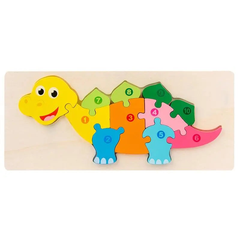 Quebra-cabeça 3D - Aprendizado Divertido dos Números Desenvolva Seu Filho