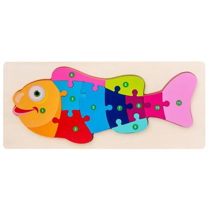 Quebra-cabeça 3D - Aprendizado Divertido dos Números Desenvolva Seu Filho