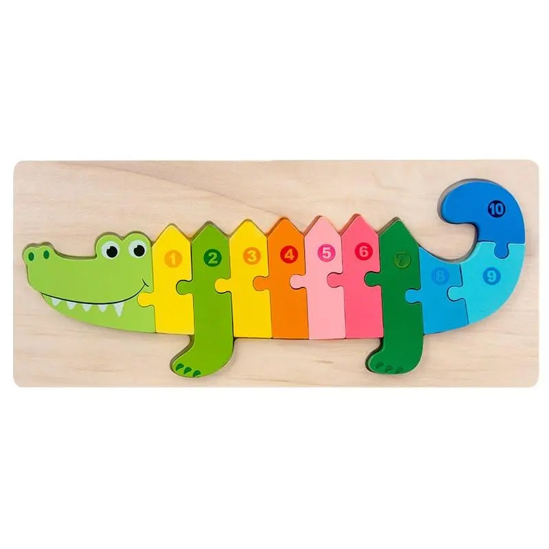 Quebra-cabeça 3D - Aprendizado Divertido dos Números Desenvolva Seu Filho