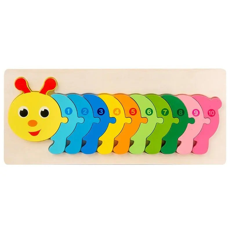 Quebra-cabeça 3D - Aprendizado Divertido dos Números Desenvolva Seu Filho