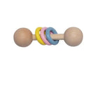 Chocalho Sensorial de Madeira Colorido: Estimule os Sentidos do seu Bebê balao magico