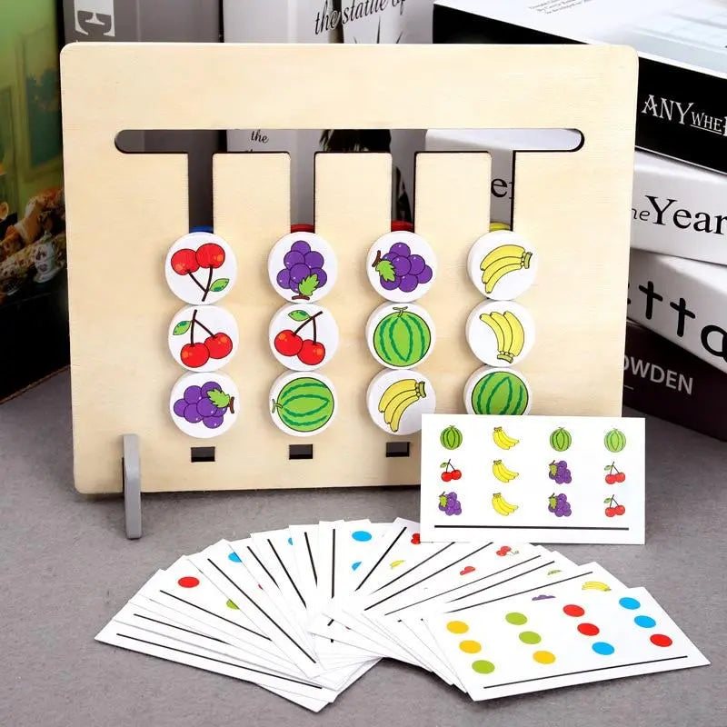 Jogo de Sequência de Cores e Frutas: Diversão e Aprendizado em um Brinquedo Desenvolva Seu Filho