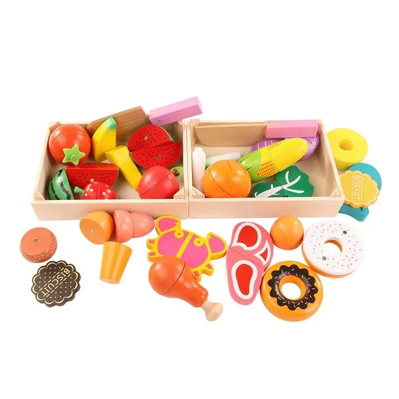 Kit Master Chef de Madeira - Aprenda Brincando na Cozinha Desenvolva Seu Filho
