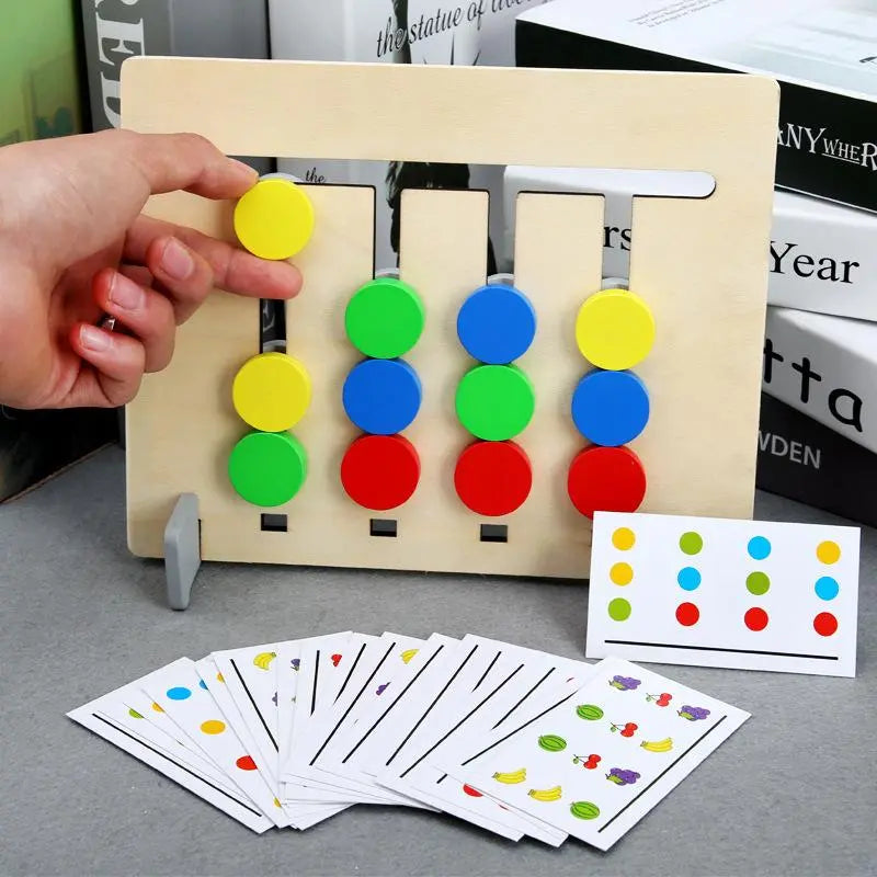 Jogo de Sequência de Cores e Frutas: Diversão e Aprendizado em um Brinquedo Desenvolva Seu Filho