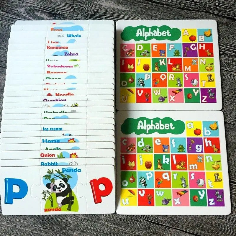 Desafio Educativo: Quebra-Cabeça Inglês de 78 Peças com Alfabeto Desenvolva Seu Filho