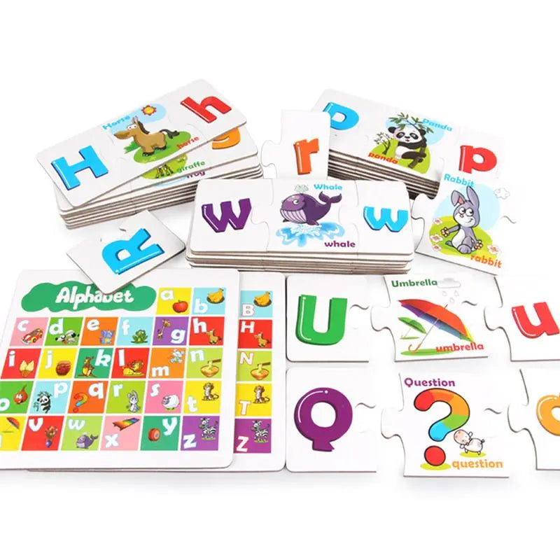 Desafio Educativo: Quebra-Cabeça Inglês de 78 Peças com Alfabeto Desenvolva Seu Filho