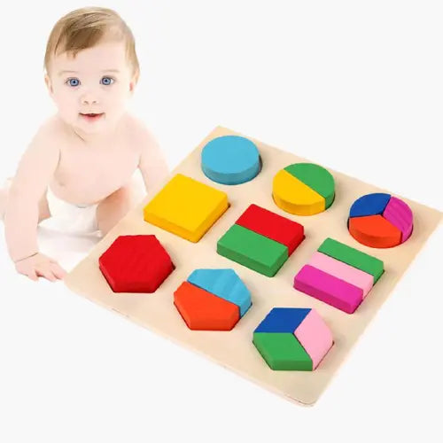 Quebra-Cabeça de Cores e Formas Geométricas: Diversão Garantida Desenvolva Seu Filho