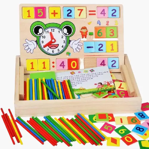 Caixa de Matemática com Múltiplas Funções: Aprendizado Divertido e Versátil balao magico