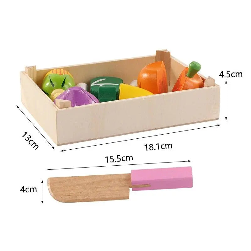 Kit Master Chef de Madeira - Aprenda Brincando na Cozinha Desenvolva Seu Filho