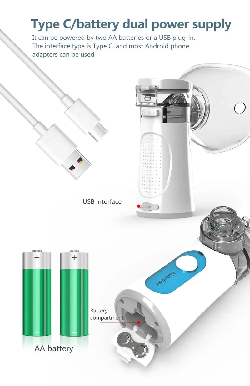 Nebulizador Portátil Silent Breeze – Conforto e Silêncio Balão Mágico