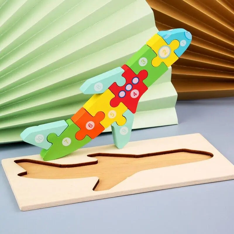 Quebra-cabeça 3D: Vamos Contar - Diversão Educativa para Crianças Desenvolva Seu Filho