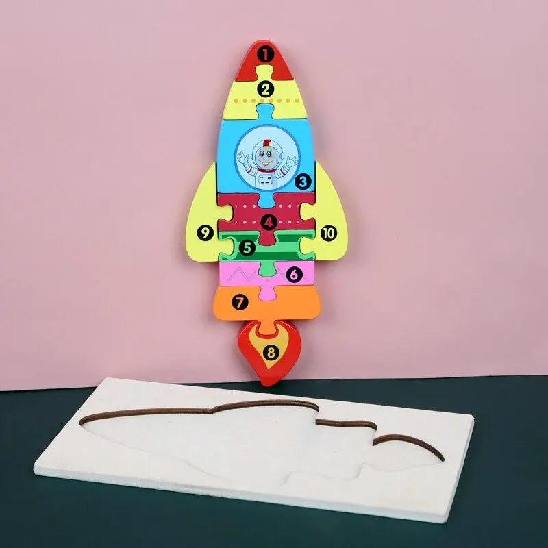 Quebra-cabeça 3D: Vamos Contar - Diversão Educativa para Crianças Desenvolva Seu Filho