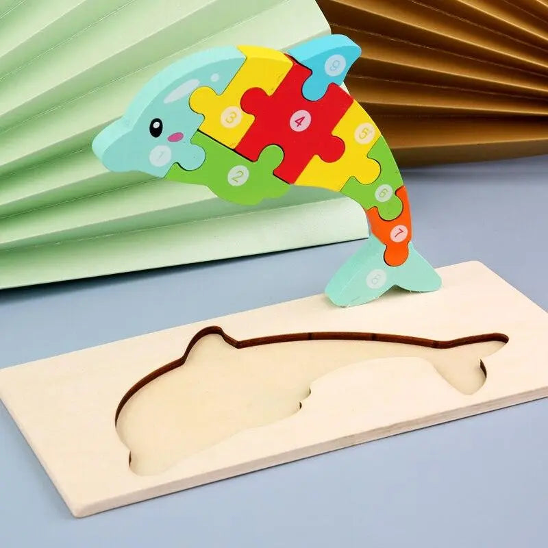 Quebra-cabeça 3D: Vamos Contar - Diversão Educativa para Crianças Desenvolva Seu Filho