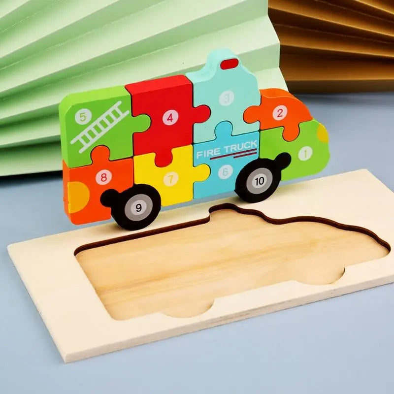 Quebra-cabeça 3D: Vamos Contar - Diversão Educativa para Crianças Desenvolva Seu Filho
