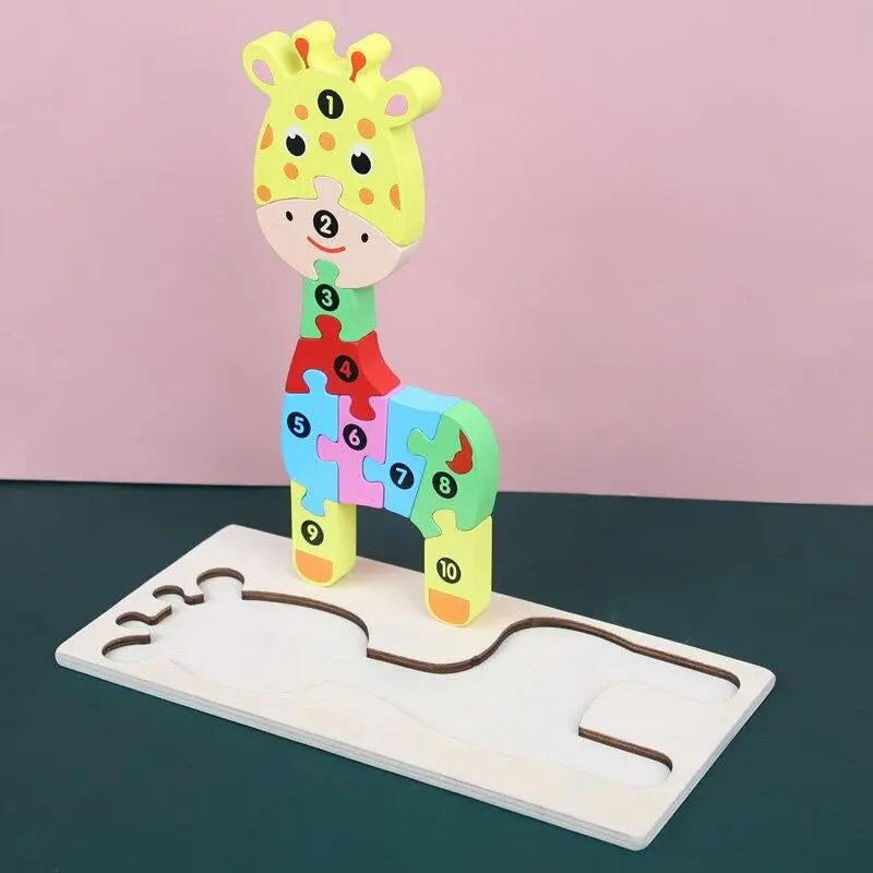 Quebra-cabeça 3D: Vamos Contar - Diversão Educativa para Crianças Desenvolva Seu Filho