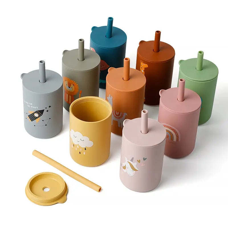 Copo de silicone decorado - Balão Mágico