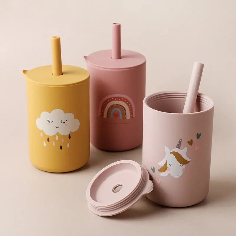 Copo de silicone decorado - Balão Mágico