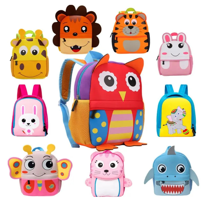 Mochila infantil de bichinhos - 3D - Balão Mágico